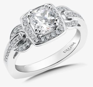 Valina Diamond Halo Engagement Ring Mounting In 14k - Engagement Ring