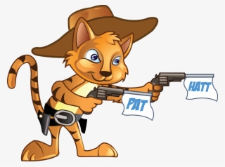 Now Just Look At That - Cartoon Cat With Gun Png