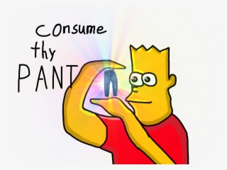 Bartsimpson Bart Meme Pants Eatpant Png Bart Simpson - Bart Meme