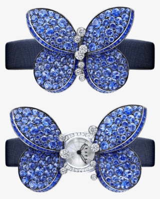 A Graff Princess Butterfly Watchset With Sapphire And - Watch