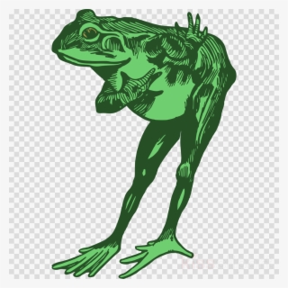 Bowing Frog Clipart Toad True Frog - Frog Leg Black And White