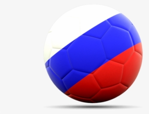 Illustration Of Flag Of Russia - Russia Soccer Ball Png
