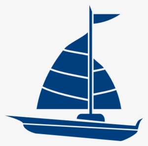 Shell Clipart Navy Blue - Blue Sailboat Clipart