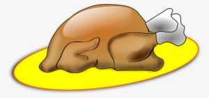 Drawing Of A Cooked Turkey - Gambar Daging Ayam Kartun