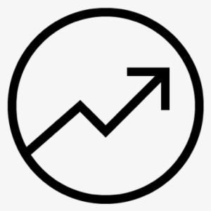 Circle Arrow Trend Up - Icon