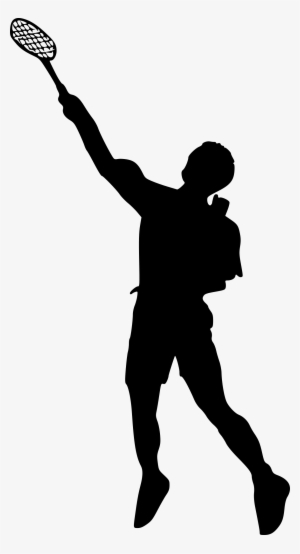 Free Download - Badminton Player Silhouette Png
