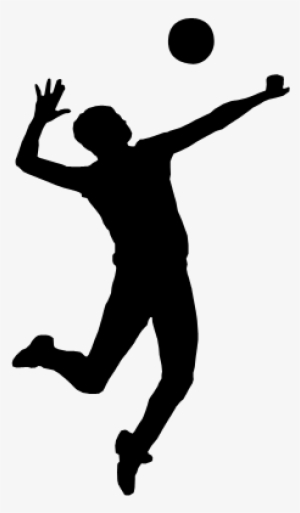 Free Volleyball Player Silhouette Clipart Image - Volleyball Silhouette Png