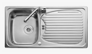 Stainless Steel Kitchen Sink Png Transparent Image - Kitchen Sink Top View Png