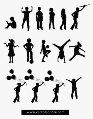 Playing Children Silhouettes - Health And Physical Education (ebook)