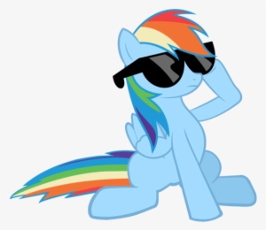 Fanmade Rainbow Dash In Sunglasses - My Little Pony Rainbow Dash Sunglasses