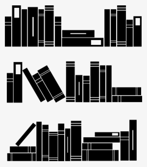 Book Decals For Stair Risers - Books Silhouette Png
