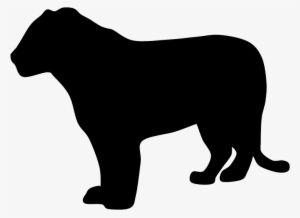 Tiger Silhouette Png - Silhouette Of A Tiger No Background
