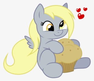 Fanmade Derpy In Love With A Muffin - Derpy Hooves