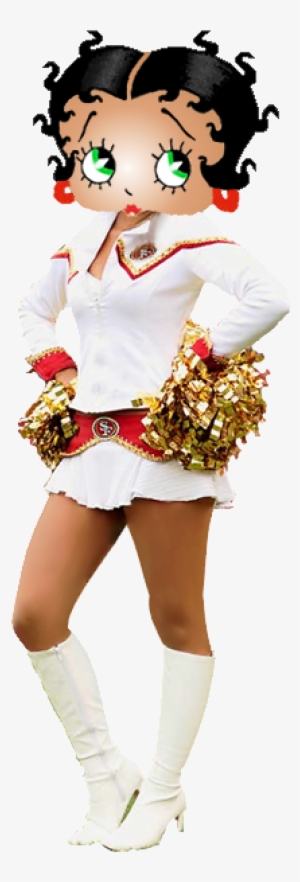 Betty Boop 49ers Gold Rush Cheerleader Photo Bettyboop49ers - San Franciso 49ers Cheerleader African American Betty
