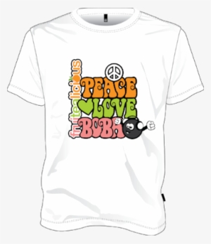Peach Love Boba T Shirt - Reggae Peace Love Music 2.25" Button