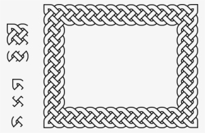 Celtic Knot Braid Islamic Interlace Patterns Rectangle - Celtic Knot Square Border