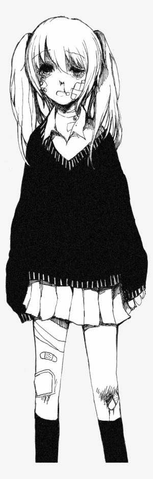 Transparent Anime Girl - Anime Girl Depressed Transparent Transparent PNG -  437x750 - Free Download on NicePNG