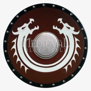 Clip Art Stock Round Viking Dragon Shield With Boss - Viking Shield Dragon Design
