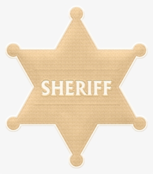 Cowboy Clipart Western Sheriff Star - Sheriff Badge Shape