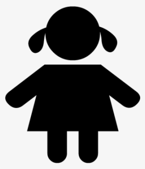 Child Girl Icon - Illustration