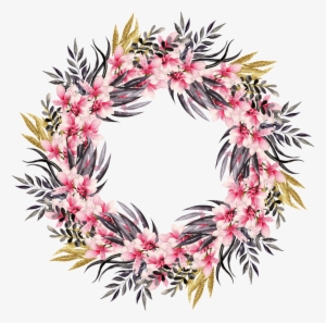 Hand Painted Summer Beautiful Garland Png Transparent