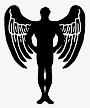 Male Angel/fairy Silhouette 2 By Viktoria-lyn On Clipart - Male Angel Png