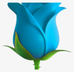 Rose Clipart Emoji - Blue Rose Emoji