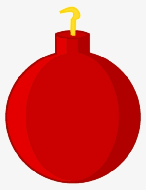 Red Christmas Ornament - Circle