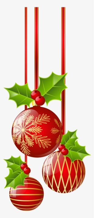 Transparent Christmas Red Ornaments Png Clipart Gallery - Christmas Red Balls Png