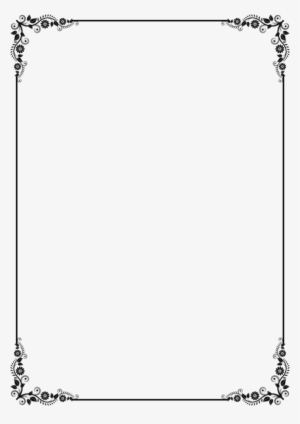 Download Simple Vintage Borders Png Clipart Borders - Border Design For Book