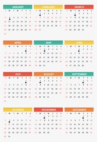 Beginning Date Of Each Month - Kalender Med Uker 2018