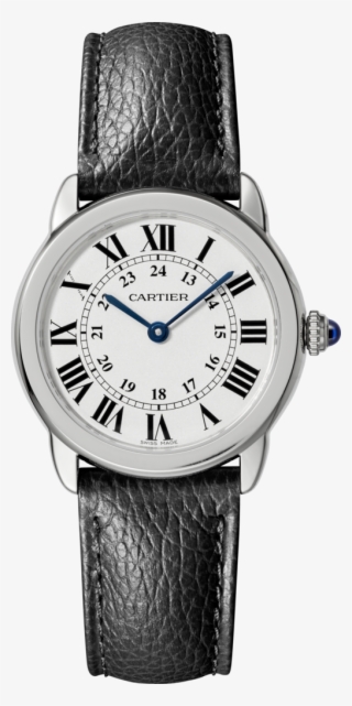Ronde Solo De Cartier Watch29mm, Steel, Leather - Cartier Ronde Solo Men 18k