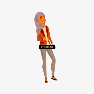 Arab Laugh Illustration - Cartoon