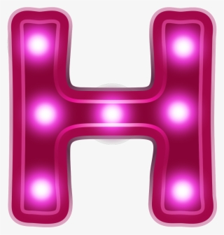 Lighting Letter Em Alphabet H Transprent Png - Neon Lights Transparent Red