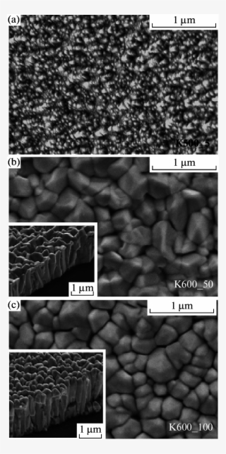 Semmfeg Micrographs Of Krffdeposited Zno Films At Substrate - Film