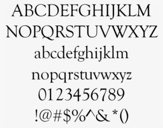 Sans Serif Goudy Old Style Example - Goudy Old Style