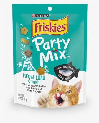 Party Mix Meow Luau Crunch Cat Treats - Purina Friskies Party Mix Meow Luau Crunch Cat Treats