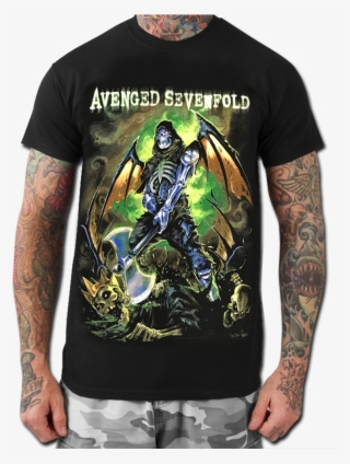 Buy The Studio Can Wait By Avenged Sevenfold - Tattoo Model Black Shirt