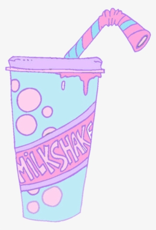 Milkshake Pastel Pink Illustration Ftestickers Freetoed - Milkshake Coloring Pages