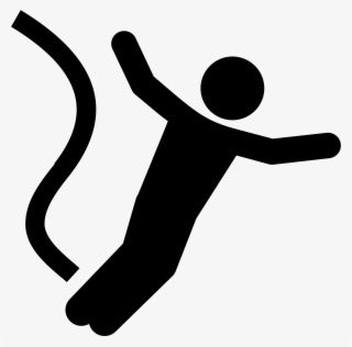 The Bungee Jumping Icon Is A Icon With A Person Falling - Bungee Icon