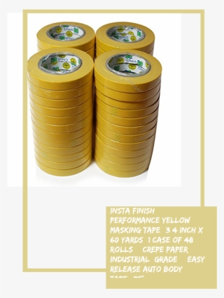Insta Finish Performance Yellow Masking Tape 1 Case - Money