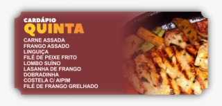 Cardápio Quinta Restaurante Gospel - Quenelle