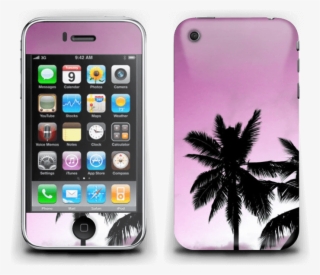 Pink Palm Tree - Griffin Outfit Shade Case For Iphone 3g/3gs - Lime