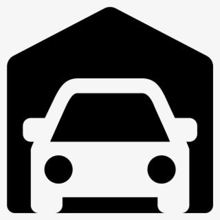 This Is A Car Inside Of A Structure That Is Shaped - Garage Icon Png
