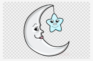 Clip Art Moon And Stars Png Clipart Moon Clip Art - Wolf Logo No Background
