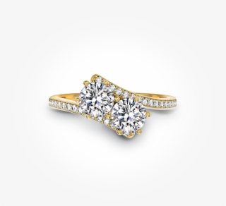 Ever Us™ Two Stone Diamond Ring - Forevermark Ever Us Yellow Gold Two Stone Diamond Ring