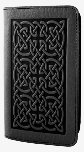Leather Smartphone Wallet - Leather Checkbook Cover Bold Celtic | 2 Colors