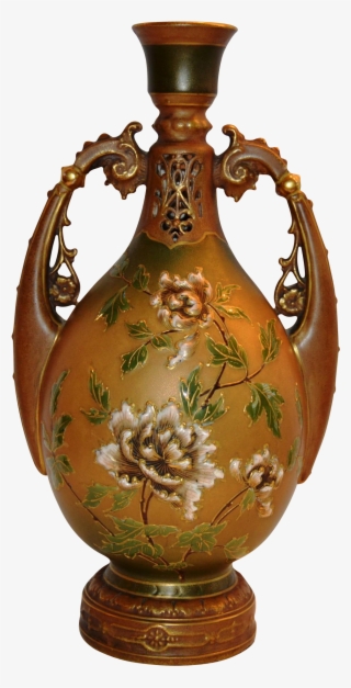 Art Nouveau Amphora Porcelain Vase ~ Ernst Wahliss - Austria Wahliss Turn Amphora Vase