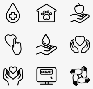 Charity And Donate - Cafe Icons