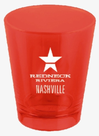 Redneck Riviera Red Plastic Shotglass - Pint Glass